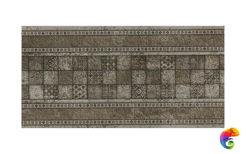 Подступенок Bremen Stellstufe mit Dekor Dunkelbraun 15,5*31 (1кор/16шт) Dunkelbraun 15.5×31