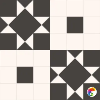 Керамогранит Victorian Dreams Bedford Black 45,2*45,2 (1кор/6шт/1,23м2) Black 45.2×45.2