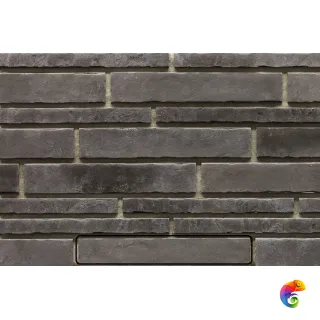 Кирпич Новая Англия 30.26.Р(70), шов 10, разм 7,0*40,0, т.12-13 Графитовый