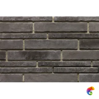 Кирпич Новая Англия 30.26.Р(35), шов 10, разм 3,5*40,0, т.12-13 Графитовый