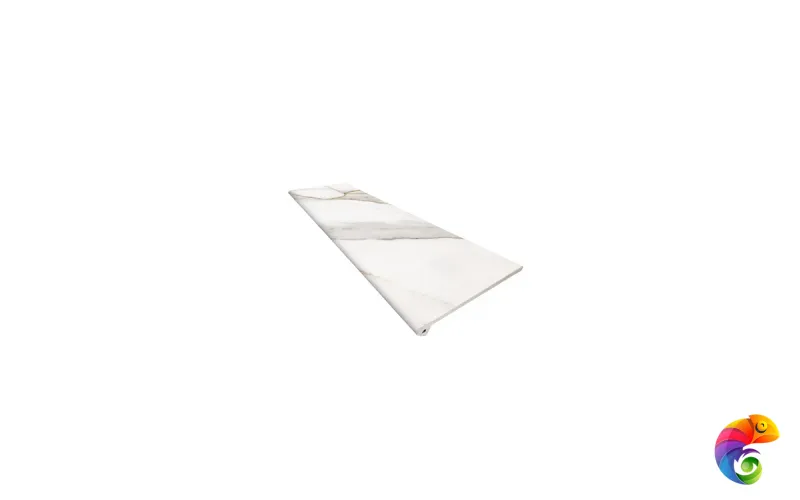 Ступень фронтальная Marbles C-1 Fior Calacatta 33*120 (1кор/2шт) Calacatta 33×120
