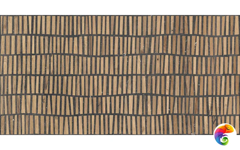 КЕРАМОГРАНИТ 0004880 NORDIK STONE DOMINO BLACK NAT RETT