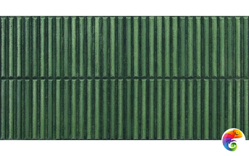 Плитка 05233 Stripes Green Glossy Ret 30X60