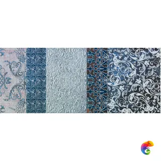 SH05DB SHINE BATIK TURCHESE DECORO B