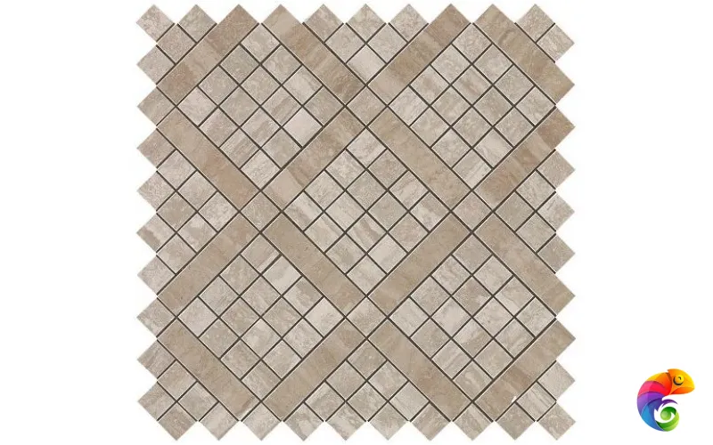 Marvel ProTravertino Silver Diagonal Mosaic 30.5х30.5 Marvel Pro Atlas Concorde Italy (вывод из ТП)