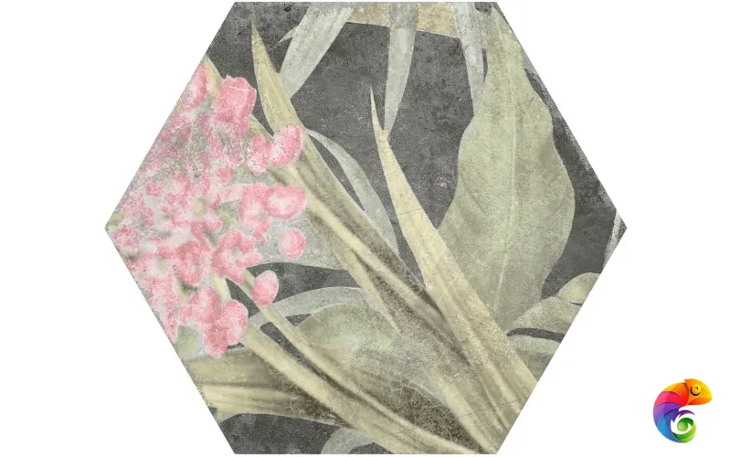 Aruba Lava Hex 23x27 Saona Durstone