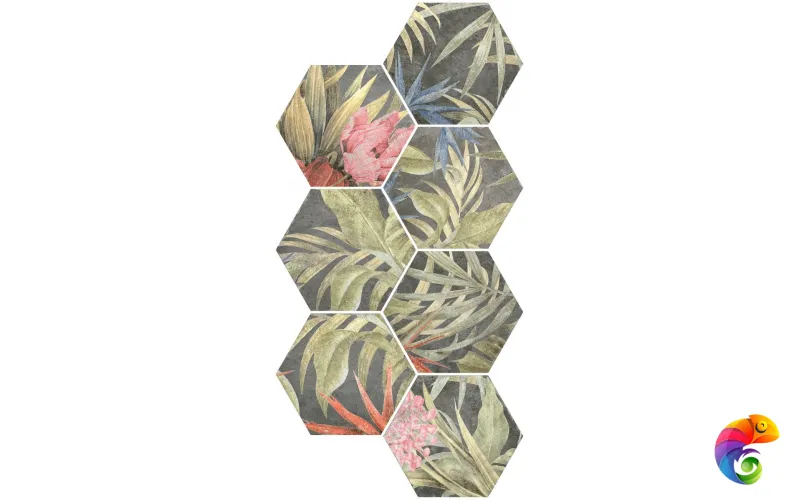 Aruba Lava Hex 23x27 Saona Durstone