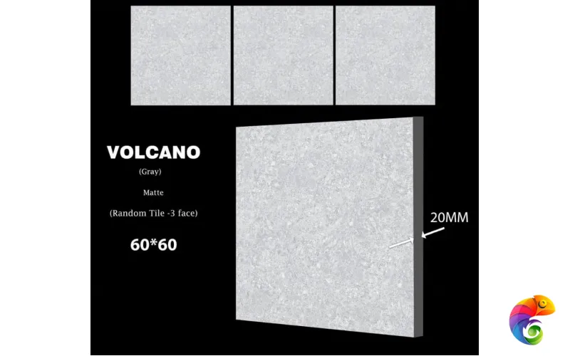 Volcano Grey 60х60, 20мм IRAN 20мм Ocean Ceramic IRAN