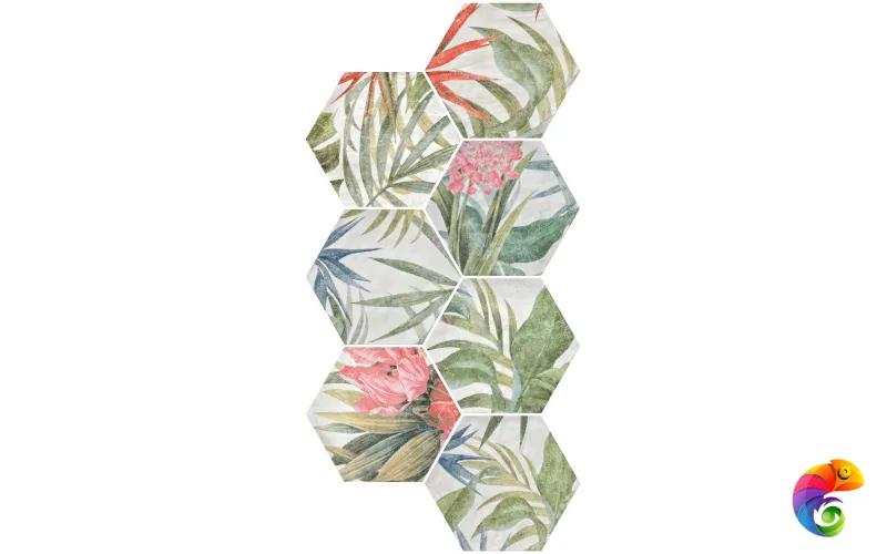 Aruba Blanco Hex 23x27 Saona Durstone