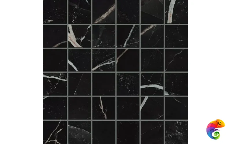 Эмпаир Калак. Блэк Мозаика 30х30 Лап/ Empire Calacatta Black Mosaic Lap Empire Atlas Concorde Rus