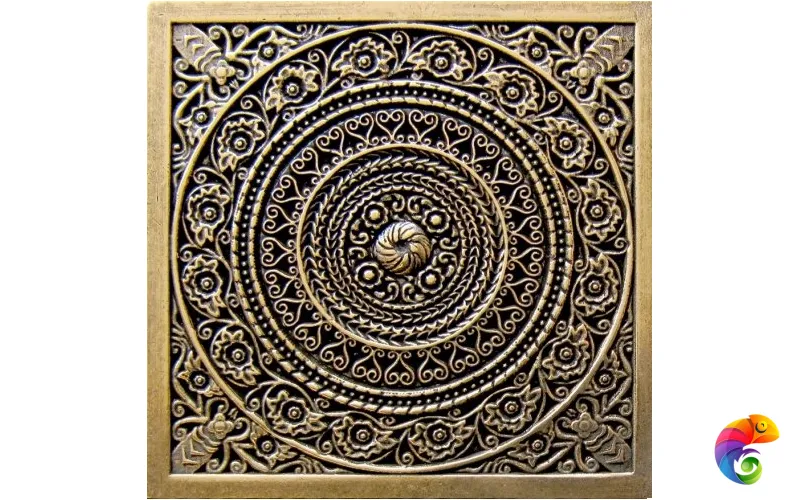 Rosal Shined brass (бронза полированная) 6х6 Moneli Moneli