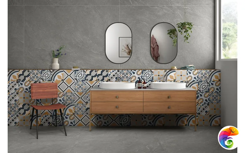 Carbonio Silver 60х120 India 60х120 Ocean Ceramic INDIA NEW