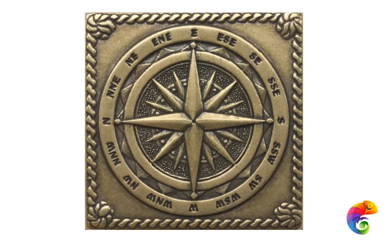 Windrose Shined brass (бронза полированная) 5х5 Moneli Moneli