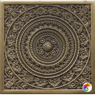 Rosal Satined brass (бронза сатинированная) 6х6