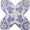 BECOLORS CROSS 13,25X13,25 DEC. STENCIL ELECTRIC BLUE