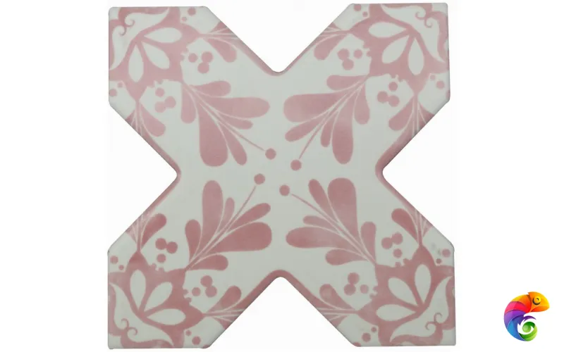 BECOLORS CROSS 13,25X13,25 DEC. STENCIL CORAL