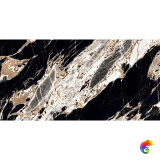 60x120 NOKS BLACK - A HIGH GLOSSY