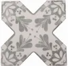 BECOLORS CROSS 13,25X13,25 DEC. STENCIL GREY