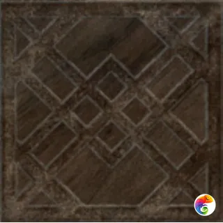 ANTIQ.GEOMETRIE WENGE 200x200