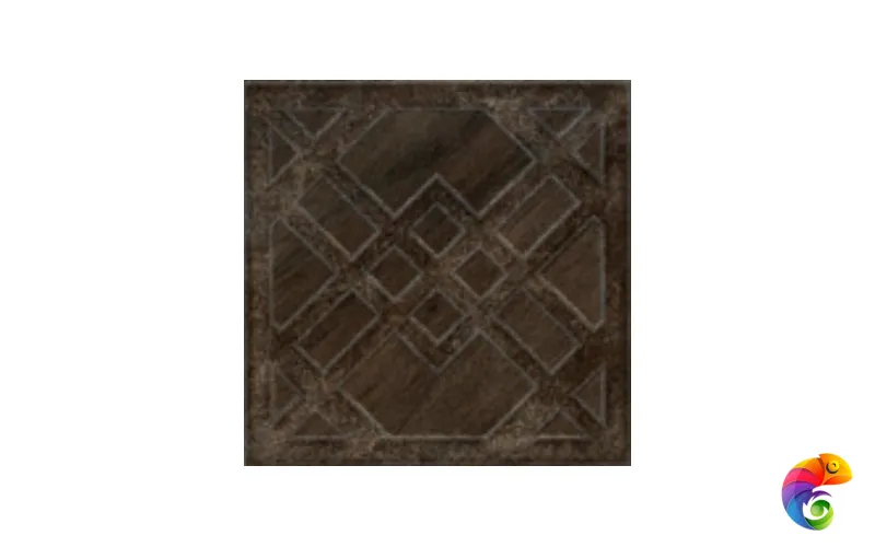 ANTIQ.GEOMETRIE WENGE 200x200