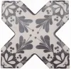 BECOLORS CROSS 13,25X13,25 DEC. STENCIL NAVY