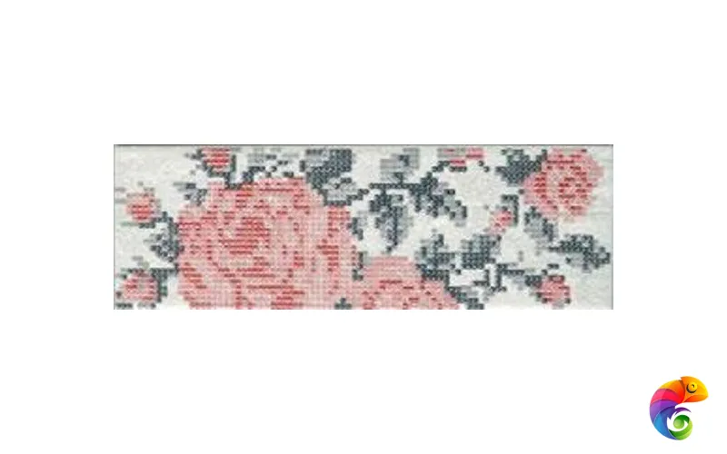 INS.S/1 FLOWERS WHITE 8,6X26,2