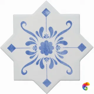 BECOLORS STAR 13,25X13,25 DEC. STENCIL ELECTRIC BLUE