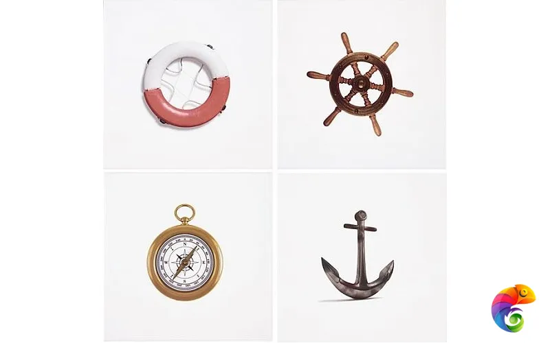 DECOR MIX MARINE BLANCO 20X20