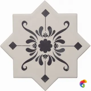 BECOLORS STAR 13,25X13,25 DEC. STENCIL NAVY