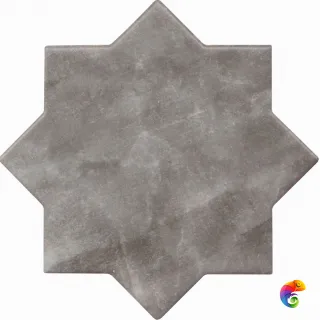 BECOLORS STAR 13,25X13,25 GREY