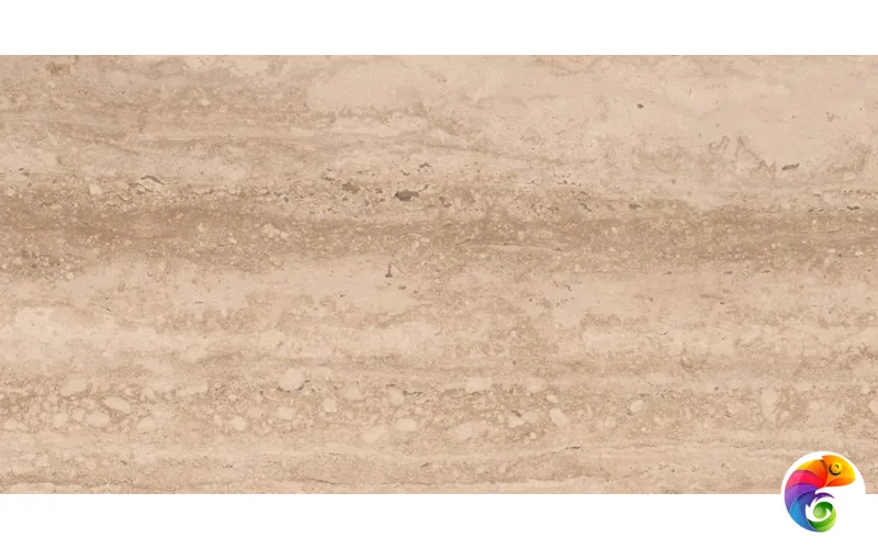 60x120 Marble Travert. Beige Liso 10mm.