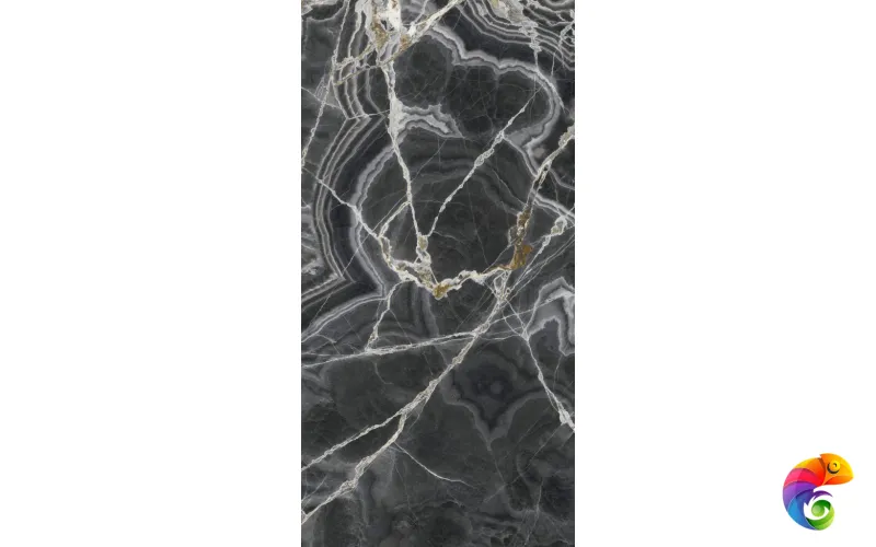 Керамогранит Ultra Onici ONICE NERO Lucidato Shiny (LS) 150x75 6mm
