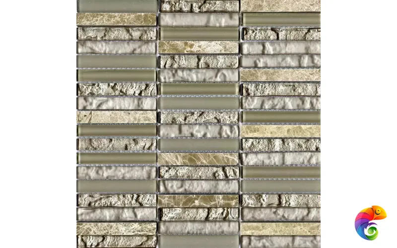 Мозаика Tecno LINEAR CREAM CAPUCCINO (чип 1.5x9.7) (29.8x30.5)