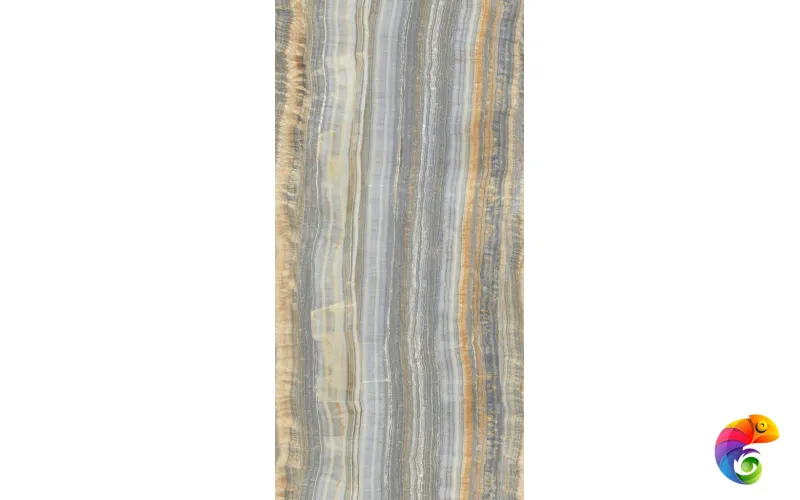 Керамогранит Ultra Onici GREY ONYX VEIN Cut Lev. Silk (300х150) 6mm