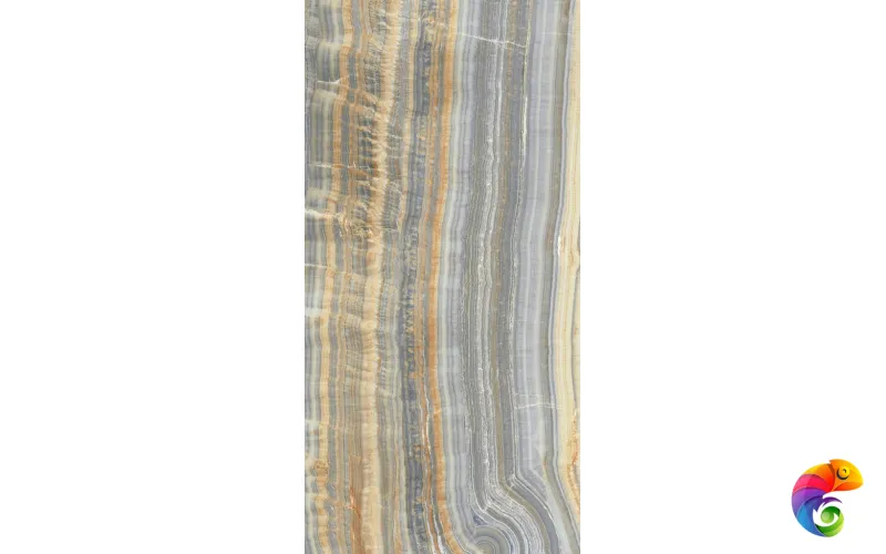 Керамогранит Ultra Onici GREY ONYX VEIN Cut Lev. Silk (300х150) 6mm