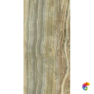 Ultra Onici GREEN ONYX VEIN Cut Lev Silk (300х150) 6mm