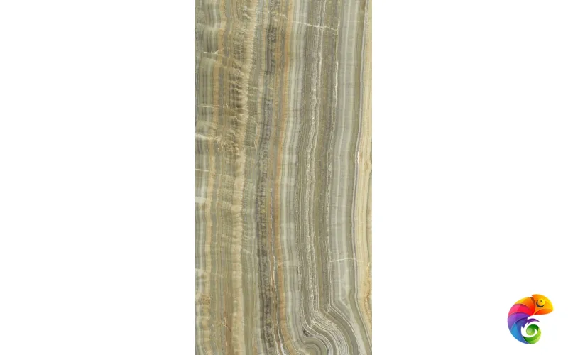 Керамогранит Ultra Onici GREEN ONYX VEIN Cut Lev Silk (300х150) 6mm