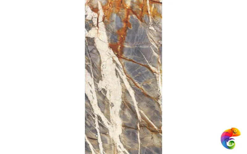Керамогранит Ultra Marmi Blue Tempest Block B Luc Shiny (300х150) 6mm UM6L300692B