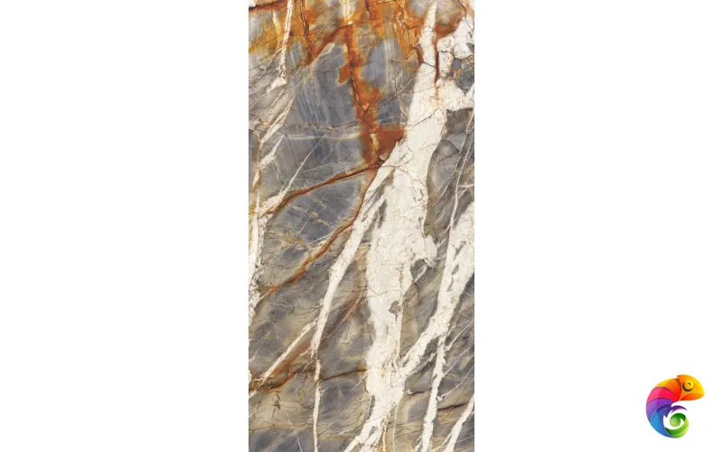 Керамогранит Ultra Marmi Blue Tempest Block A Luc Shiny (300х150) 6mm UM6L300692A