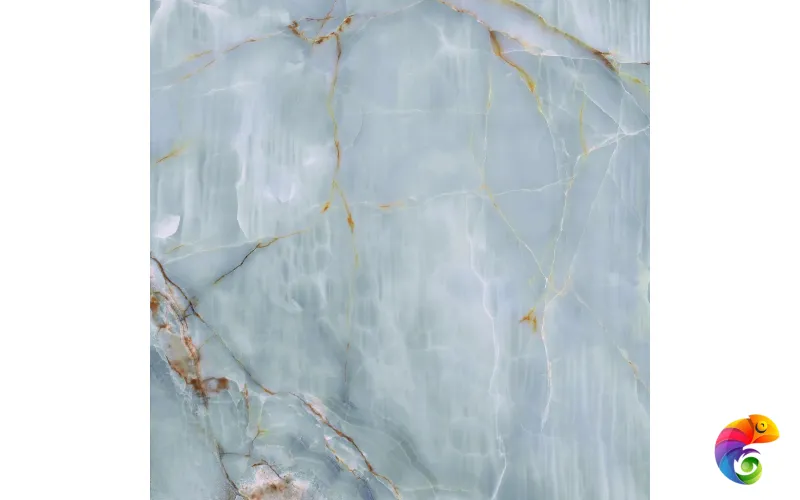 Керамогранит The Room ONYX AQUA BLUE GOLD BLU AQ6 120LP (120x120)
