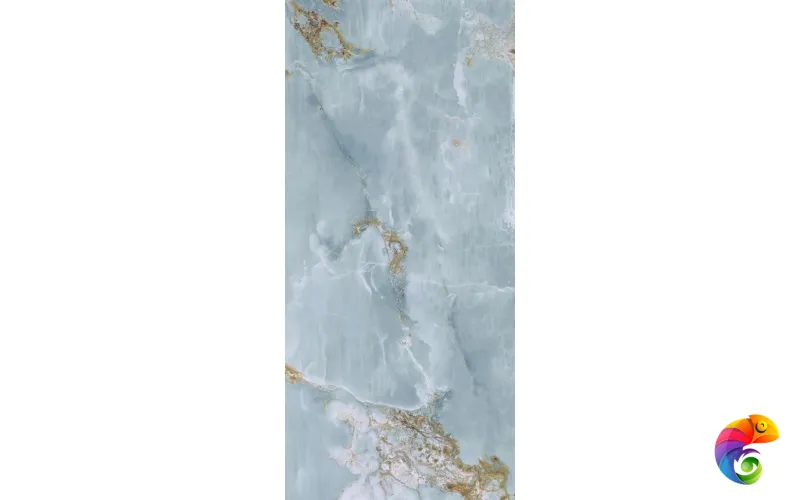 Керамогранит The Room ONYX AQUA BLUE GOLD BLU AQ6 260LP (120x260)
