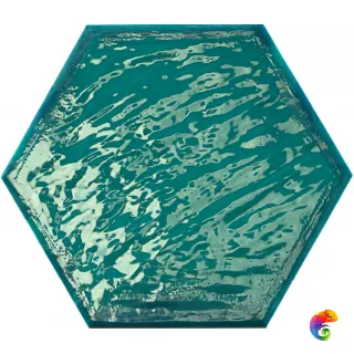 RAIN AQUAMARINE HEX 19,8*22,8 (КГ) 0,84м(24шт)/40,32м