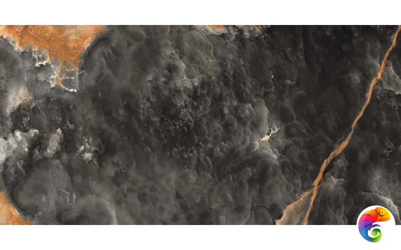 VOLCANIC NERO SHINY SUGAR 60x120x0,9 (1,44м/2шт)