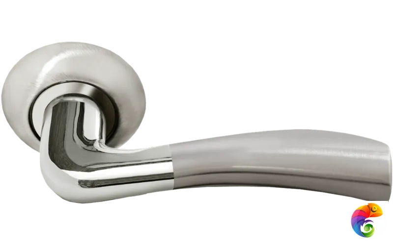 Ручка дверная RAP 19 никель белый/хром  MSK-9011389