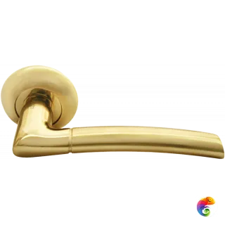 Ручка дверная RAP 6 золото матовое/золото  MSK-9008774