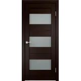 Дверное полотно Экошпон DUPLEX 5 900х2000 цвет Венге стекло Мателюкс Левое/Правое VD010961