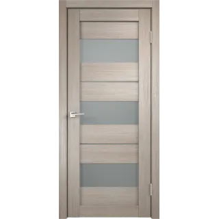 Дверное полотно Экошпон DUPLEX 12 900х2000 цвет Капучино стекло Мателюкс Левое/Правое VD011822