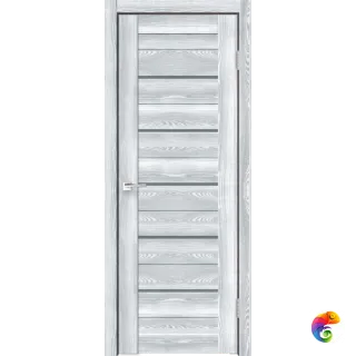 Дверное полотно Экошпон XLINE 15 700х2000 цвет Клён айс стекло Мателюкс Графит Левое/Правое VD017627