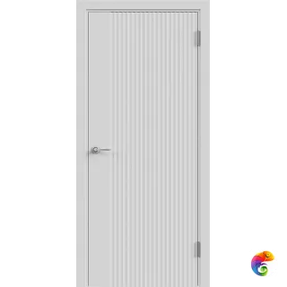 Дверное полотно Эмаль Scandi 3D 2 900х2000 цвет Светло-серый Левое/Правое VD1005103