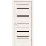 Дверное полотно ECO FLEX CITY 2 900х2000 Цвет Дуб Бьянко стекло Лакобель черное Левое/Правое VD1040020